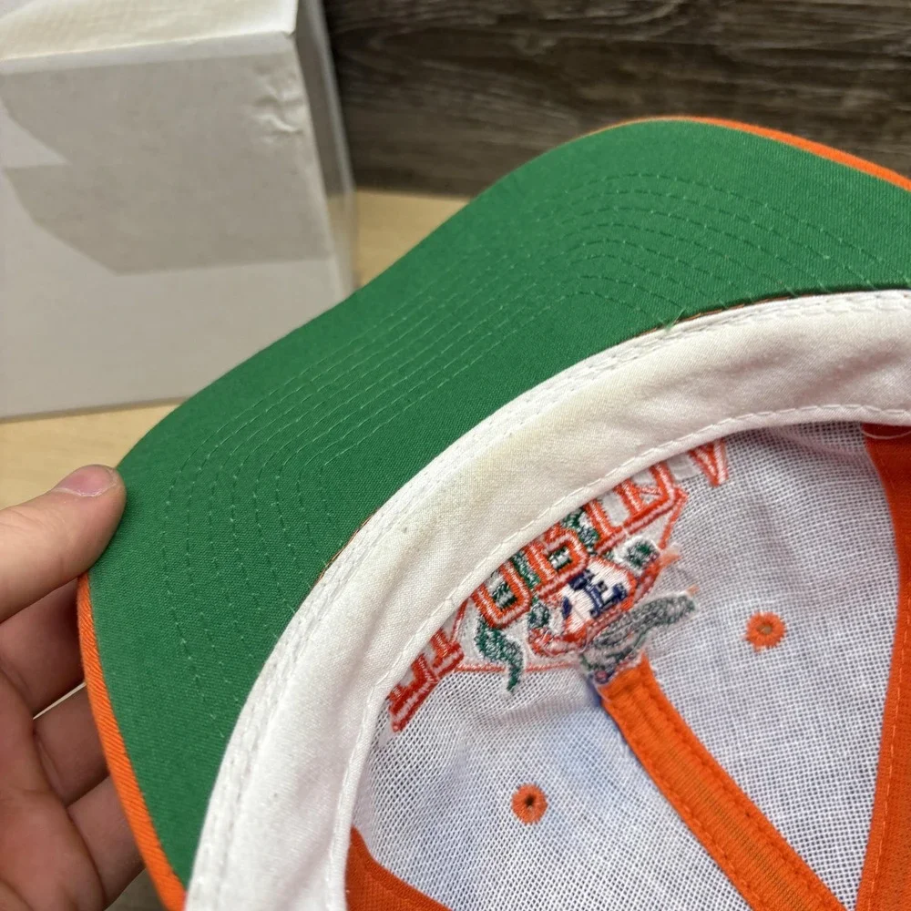 Vintage Florida Gators Hat Cap Snap Back Mens One Size Blue Orange NCAA Football